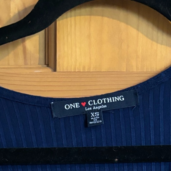 Dark Blue Dress with Cut Out Shoulders, One Clothing Los Angeles - Picture 5 of 5